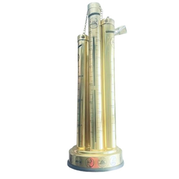 TUBE COINS METAL ART DECOR GOLD TONE COLOR SAVE COINS ART - Picture 12 of 12